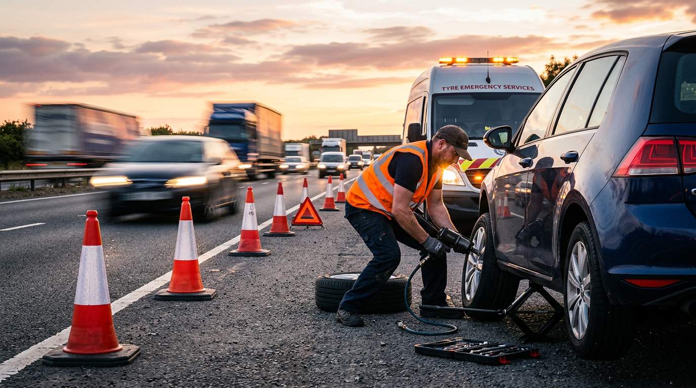 flat tyre london: home, work roadside SG Mobile Tyres London